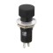 Intrerupator cu apasare 1 circuit 1A 250V OFF-ON negru cu retinere