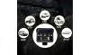 Proiector led 78w , 12v- 24v , black edition , lumina alba 6000k