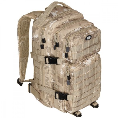 Rucsac modular Assault, 30 litri, multiple buzunare, compatibil sistem hidratare, camuflaj vegetato desert MFH OutsideGear Venture foto