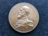 Medalie Rară Carol I - Inaugurarea Universității din Iași 1897 - Bronz, A. Scharff