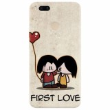 Husa silicon pentru Xiaomi Mi A1, First Love Great Lock Screen