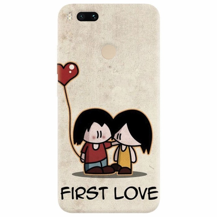 Husa silicon pentru Xiaomi Mi A1, First Love Great Lock Screen