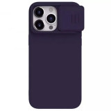 Cumpara ieftin Husa iPhone 15 Pro cu Protectie Camera Nillkin SMS Violet, Techsuit