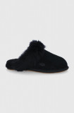 UGG papuci din piele &icirc;ntoarsă Scuffette II culoarea: negru 1122750.BLK