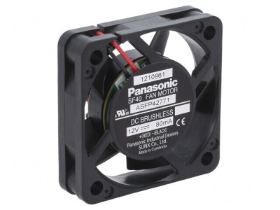 Ventilator Axial 12V 40x40x10mm 9,6m3/h 24,5dBA Cu Bilă foto