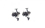 Set 2 Mulinete Crap Eastshark XY7000 Baitrunner, Tambur Aluminiu + Grafit, 10 Rulmenti, 4.9:1, 0.30mm/490m, Negru/Gri