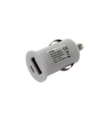 Adaptor de incarcare auto USB 1A-Culoare Alb foto