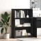 vidaXL Raft de Cărți Stejar negru 80 x 24 x 109 cm Lemn compozit 875016