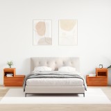 vidaXL Noptiera Maro Ceruit, Lemn Masiv, 60x34x51cm, Sertar Depozitare, Stil Modern