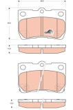 TRW GDB3399 COTEC set placute frana,frana disc