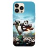 Husa compatibila cu Apple iPhone 12 Pro Max, Viceversa, model Kung fu baby pandas , Silicon, TPU, Transparent, Carcasa