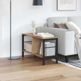 VidaXL Raft pentru cărți Stejar Artizanal 82 x 32 x 47 cm 884005