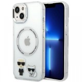 Karl Lagerfeld Husa MagSafe Karl &amp; Choupette iPhone 14 Plus Transparent