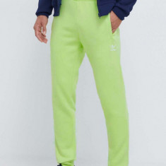 adidas Originals pantaloni de trening culoarea verde, neted