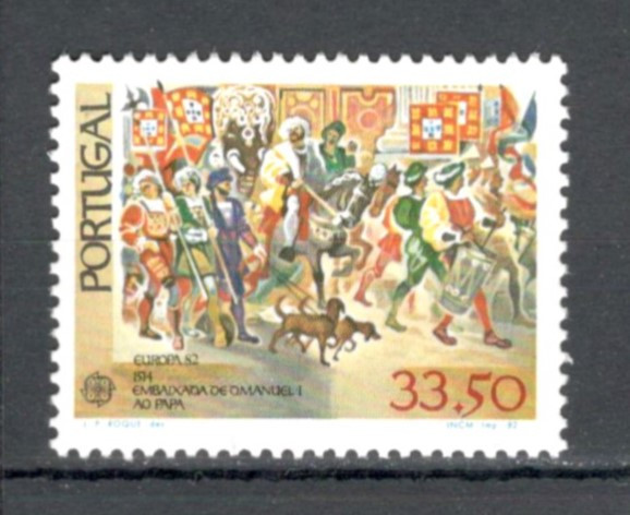 Portugalia.1982 EUROPA-Evenimente istorice SE.552