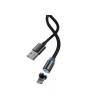 Cablu magnetic 2.1A LED 1m Devia Gracious iPhone Negru