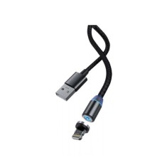 Cablu magnetic 2.1A LED 1m Devia Gracious iPhone Negru