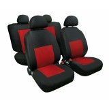 Huse scaun Sport 8buc jacquard high-quality - Rosu/Negru Garage AutoRide, Lampa
