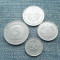 #74 Lot 4 monede 50 Pfennig 1,2,5 Mark Germania 1990 A,1990 F, 1990 D, 1989 D