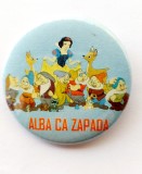 Insigna metalica Alba ca Zapada