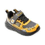 Pantofi sport SKECHERS galbeni, SKECH TRACKS, din material textil