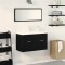 vidaXL Dulap de chiuvetă Stejar negru 80 x 38.5 x 46 cm Lemn compozit 3333137