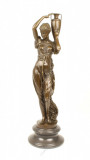 Hebe cu urna- statueta din bronz pe soclu din marmura KF-43, Nuduri