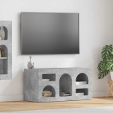 vidaXL Cabinet TV Gri din beton 80 x 35 x 40 cm Lemn compozit 891277