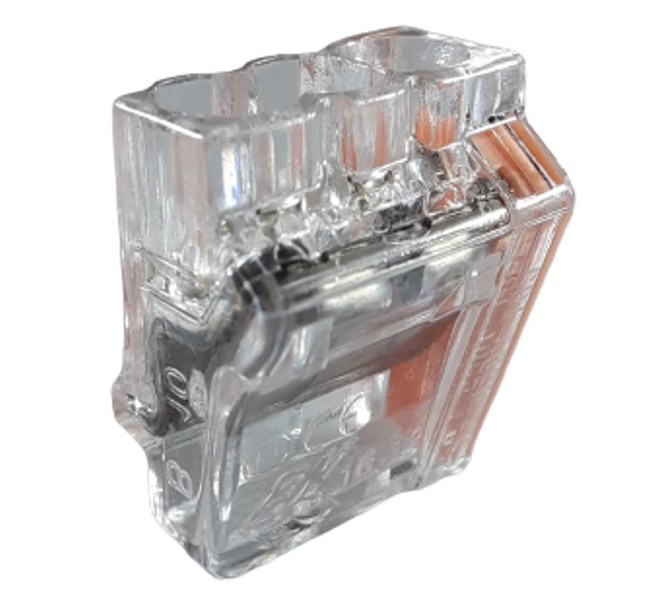 Set 100 cleme pentru fir masiv 3 gauri cupru plin 1-2.5mm2 24A 450V
