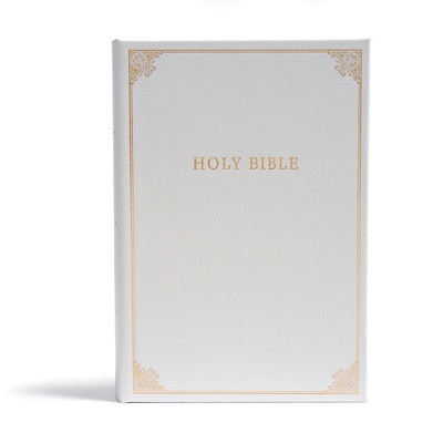 CSB Family Bible, White Bonded Leather Over Board foto