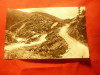Ilustrata Valea Sadului , serpentine si Cabana Gatul Berbecului circulat 1966, Circulata, Fotografie