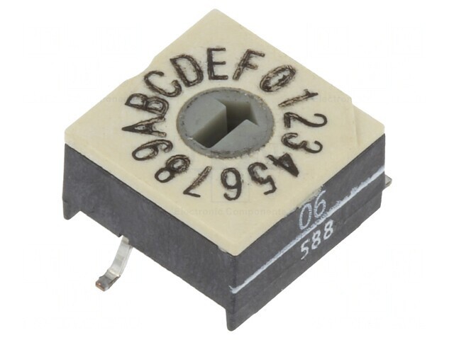 &Icirc;ntrerupător codificare HEX/BCD 16 poziții SMD