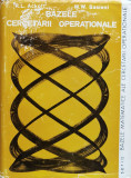 Bazele Cercetarii Operationale - R. L. Ackoff, M. W. Sasieni ,560371