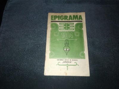 REVISTA EPIGRAMA 1984 SUPLIMENT URZICA foto