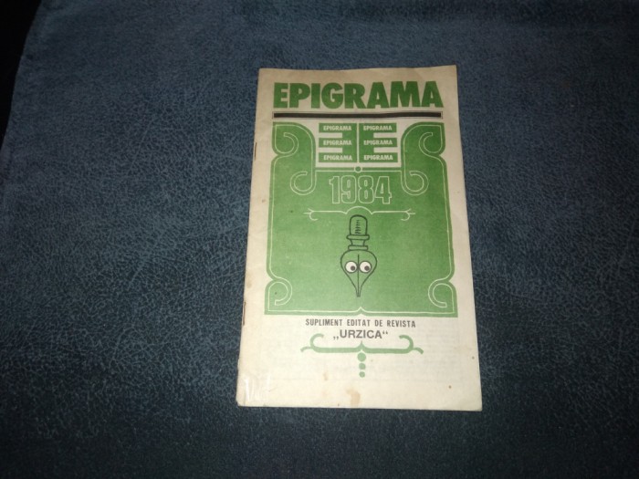 REVISTA EPIGRAMA 1984 SUPLIMENT URZICA