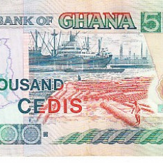M1 - Bancnota foarte veche - Ghana - 5 000 cedis - 2000