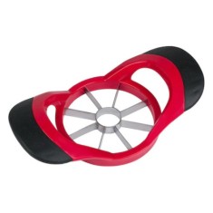 Cutit Feliator Fructe pentru Taiat Mere si Pere in 8 Felii Egale, Premium din PVC si Inox, Rosu, Universal, Original Deals