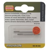 Cumpara ieftin Set biaxuri diamantate cu varf sferic Micromot Proxxon 28232, O2.2 mm, 2 bucati