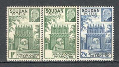 Sudan.1941 Maresal Petain+EROARE Lipsa cifra MS.210 foto
