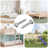 vidaXL Cuie Auto-filetante 2 pcs Zincat 4 x 25 mm Oțel 864505