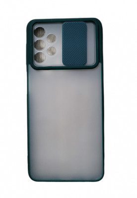 Huse siliconcu protectie camera slide Samsung Galaxy A72 , Verde foto