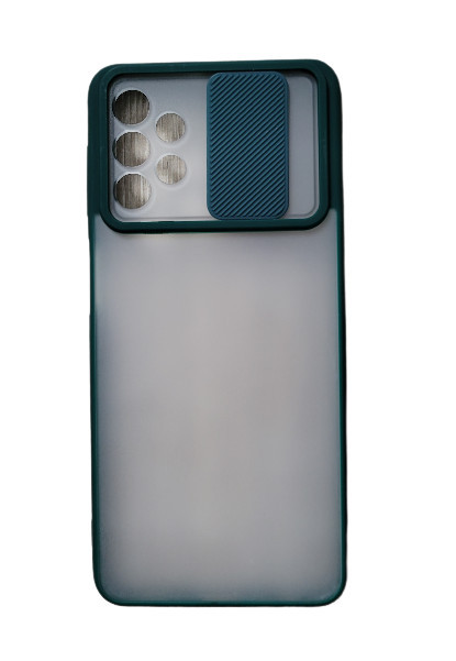 Huse siliconcu protectie camera slide Samsung Galaxy A72 , Verde
