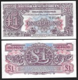 MAREA BRITANIE - BRITISH ARMED FORCES / FORTELE ARMATE BRITANICE , SERIA a II - a , 1 POUND 1948 , P - M22a , UNC , necirculata