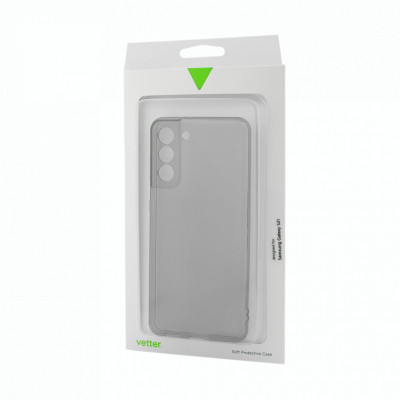 Husa de protectie Vetter pentru Samsung Galaxy S21, Soft Touch Slim, Black foto