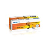 Set 10 Becuri Rosii Frana PR21 5W 12V, Philips