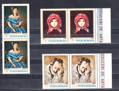 A11 TX9 1 - 1968 - Reproduceri de arta I - perechi de cate doua timbre foto