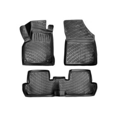Set covorase auto din cauciuc tip tavita pentru Peugeot 5008 I 2009-2016