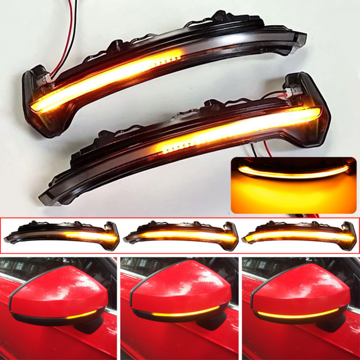 Set de 2 lampi led semnalizare dinamica/progresiva oglinda Xentech Light Audi TT / TTS/ TTRS 8S 12V