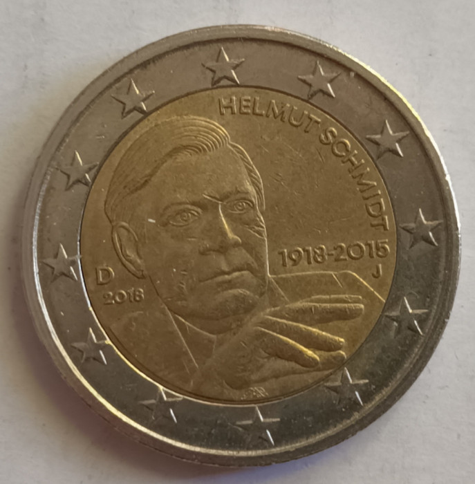 Moneda 2 euro comemorativa Germania 2015 J Helmut S.