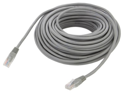 Cablu patch cord U/UTP Cat5e, gri, 20m foto